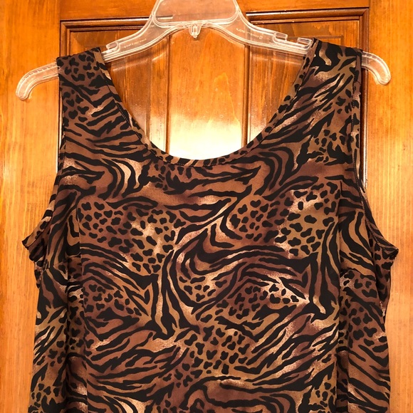 Fitting Image Dress Leopard Print Size 20W - Picture 3 of 8
